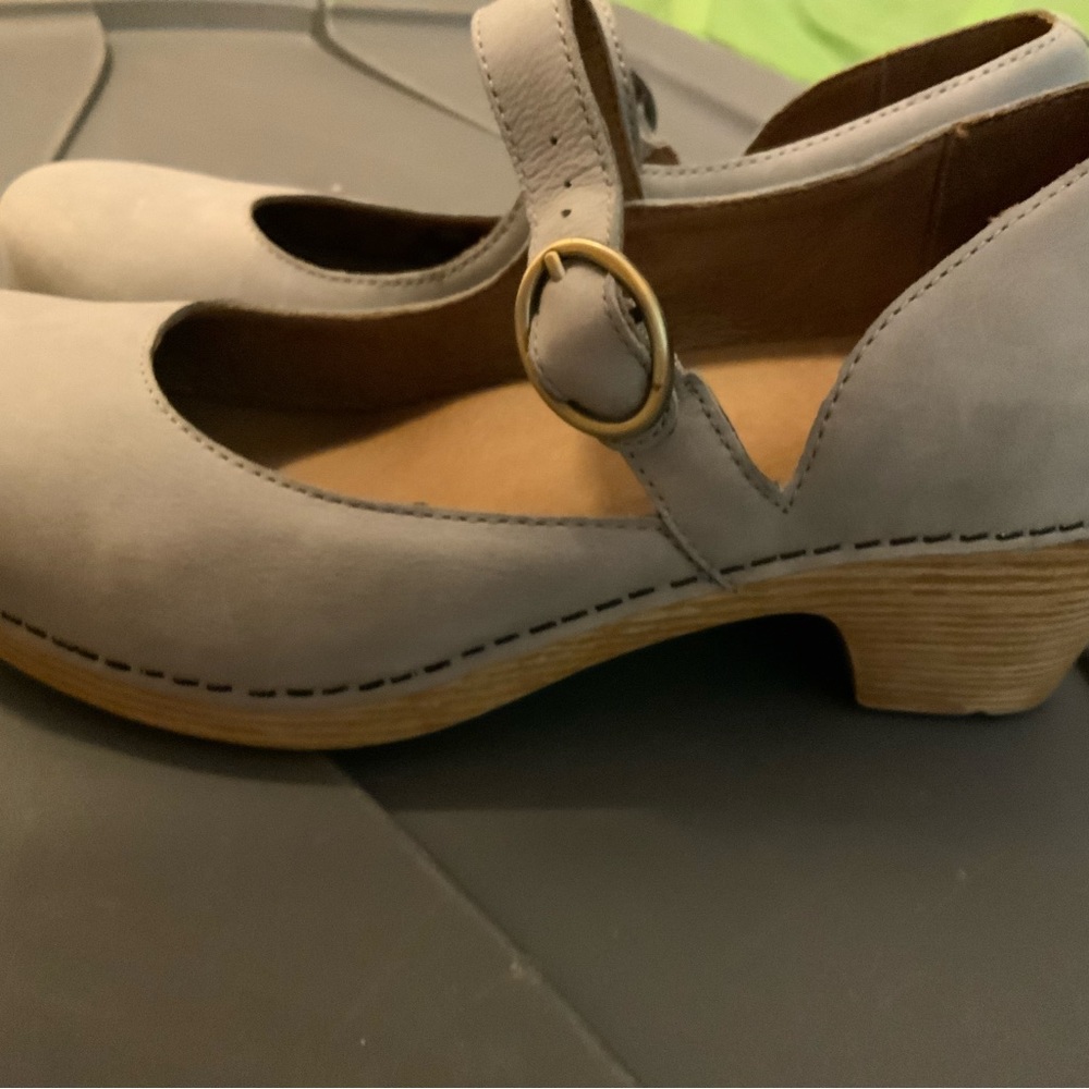 Dansko Grey Nubuck Clog Ankle Shoe Closed Toe 40